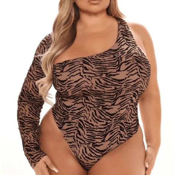 Fashion Nova Women's Plus Size Caught Between You Mesh Bodysuit 3X NWT - Picture 1 of 9